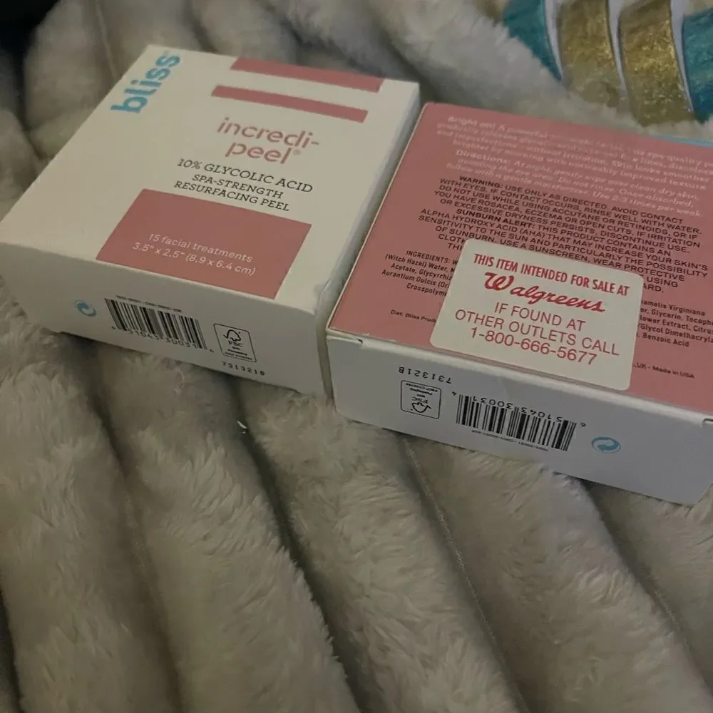 bliss incrideble peel- incredi peel 30ttl treatments 2boxes